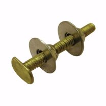 JONES STEPHENS, C02-987,  1/4" x 2-1/4" Solid Brass Closet Bolts