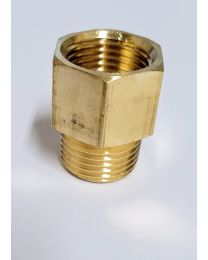 NSF, 40MMX.5, .5" BRASS PIPE FITTING COMES WITH WITH 1/2" MALE AND FEMALE THREADS 