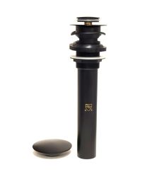 CSB, 398MB, 1 1/4" LAVATORY PUSH POP-UP WASTE, MATTE BLACK