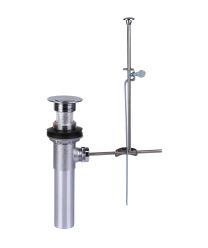 CSB, 396CP, 1 1/4" COMPLETE LAVATORY POP-UP ASSEMBLY, CHROME PLATED