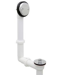 GERBER, G04155176, CLASSICS STANDARD TUB PVC DRAIN IN SHOE PVC WITH RETAINING RING, CHROME 