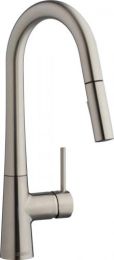 CHICAGO FAUCET, 434-ABBN, 1.5GPM DECK MOUNTED SINGLE-HOLE MOUNT KITCHEN FAUCET WITH PULL-DOWN SPOUT, BRUSHED NICKEL