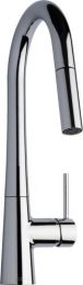 CHICAGO FAUCET, 434-ABCP, 1.5GPM DECK MOUNTED SINGLE-HOLE MOUNT KITCHEN FAUCET WITH PULL-DOWN SPOUT, CHROME