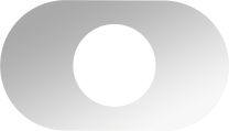 JONES STEPHENS, CU-100 (T73002), 14"L X 8"W UNIVERSAL STANDARD SHOWER MIRROR ACRYLIC SINGLE HANDLE COVER PLATE