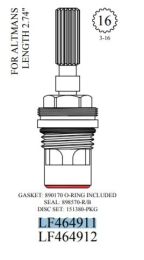 WALTER, LF464911, ALTMANS (OLC3IW) .5" LAVATORY CERAMIC CARTRIDGE, HOT