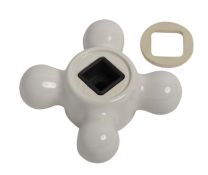 AMERICAN STANDARD PRESTIGE PORCELAIN CROSS HANDLES, WHITE- DISCONTINUED 