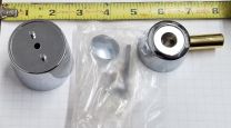 AMERICAN STANDARD REGENCY METAL LEVER HANDLE KIT, CHROME WITH POLISHED BRASS - DISCONTINUED