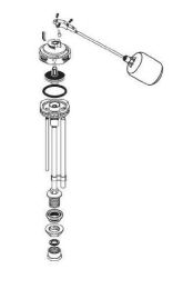 AMERICAN STANDARD 9-7/16" WATER CONTROL FOR CADET 2 PIECE TOILET - DISCONTINUED -