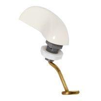 AMERICAN STANDARD LEFT-HAND METAL TRIP LEVER, WHITE