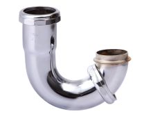 CSB, 10227CP, 20 GAUGE 1 1/2" J-BEND SINK TRAP, CHROME PLATED