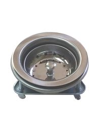 CSB, 724BSS, EASY MOUNT STRAINER WITH BRASS NUTS, STAINLESS STEEL