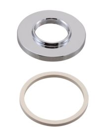 DELTA TRINSIC ROMAN TUB HANDLE BASE AND GASKET, CHROME