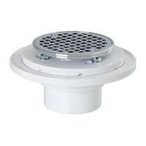 PASCO, 8017, 2 IPS X 3" PVC/BRASS WITH ROUND HEAD SHOWER STRAINER, CHROME  