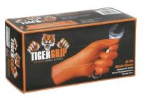 EPPCO, 8844, TIGER GRIP 100 ORANGE NITRILE GLOVES, LARGE