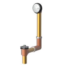 GERBER, G0041856, CLASSICS BRASS LIFT AND TURN 20 GAUGE DRAIN IN SHOE FOR STANDARD TUB, CHROME 