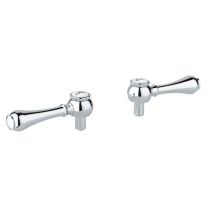 GROHE GENEVA 4 7/8" LEVER HANDLE PAIRS, STARLIGHT CHROME - DISCONTINUED