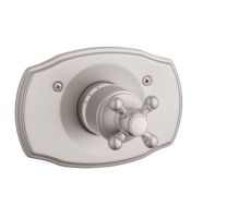 GROHE, 19615AV0, GENEVA THERMOSTAT TRIM CROSS HANDLE, SATIN NICKEL - DISCONTINUED 