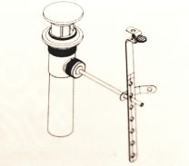GROHE, 126285, POP-UP DRAIN ASSEMBLY (REPLACES 405331045)