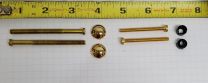 GROHE 2 3/4" PRESSURE BALANCE ESCUTCHEON CAP AND SCREW SET, POLISHED BRASS -DISCONTINUED 