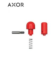 HANSGROHE, 97212000, AXOR CARTON KNOB FOR THERMOSTATIC PUSHBUTTON MIXER HANDLE, RED
