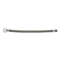 ARROWHEAD, HS37C87B-20, BRAIDED STAINLESS STEEL TOILET SUPPLY LINE 3/8" COMPRESSION x 7/8" BC x 20" LONG