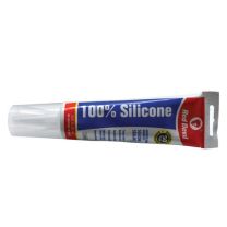 JONES STEPHENS, J40199, 2.8 OZ. 100% CLEAR  SILICONE TUB AND TILE SEALANT