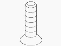 KOHLER, 1006136, #6 SCREW FOR K10087, K10577-4, K10577-4P, AND K15251-4 LAVATORY FAUCETS