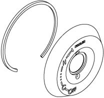 KOHLER, 1006784, ESCUTCHEON ASSEMBLY, CHROME