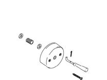  KOHLER, 20617-CP,  WASTE & OVERFLOW  HOOD ASSEMBLY J HOOK STYLE,  CHROME                                             