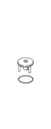 KOHLER, 21072-CP, 2" STOPPER SUB-ASSEMBLY, CHROME                                                        
