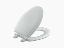 KOHLER, 4712-T-95, TRIKO ELONGATED TOILET SEAT WITH PLASTIC HINGES, ICE GREY