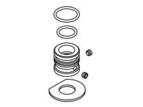 KOHLER, 74674, MEMOIRS DECK MOUNT SLEEVE/WASHER ASSEMBLY 