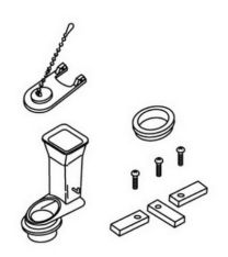 KOHLER, 84216, SAN MIGUEL REGUAL FLUSH VALVE CLAMP KIT FOR STANDARD TANK K-3406