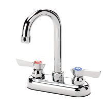 KROWNE, 11-400L, 1.8GPM SILVER SERIES 4"CENTER DECK MOUNT FAUCET, 3-1/2" GOOSENECK SPOUT, CHROME