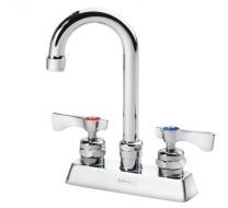 KROWNE 15-325L, ROYAL SERIES 4" CENTER DECK MOUNT FAUCET WITH 3-1/2" GOOSENECK SPOUT