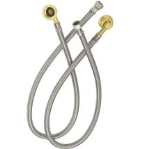 KROWNE, 21-443L, 3/8 E-Z INSTALL WALL MOUNT FAUCET STAINLESS STEEL WATER LINE KIT 22" LONG