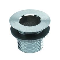 KROWNE, 23-111, 1/2" WIDE X 1" NICKEL PLATED BRAS DRAIN WITH LOCKNUT AND WASHER