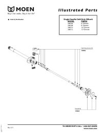MOEN, 129665, HANDLE KIT FOR COLD SILLCOCK