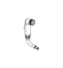 MOEN, 141006CSL, SIDE SPRAY AND HOSE FOR LEVER SINGLE HANDLE KITCHEN FAUCET, CLASSIC STAINLESS