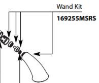 MOEN, 169255MSRS, MICROBAN SPOT RESIST PULLOUT WAND KIT, STAINLESS