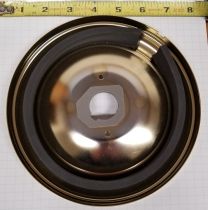 MOEN MOENTROL TUB AND SHOWER FAUCET ESCUTCHEON, POLISHED BRASS - DISCONTINUED 