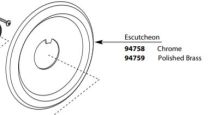 MOEN LEGEND/MOENTROL ESCUTCHEON , CHROME - DISCONTINUED 