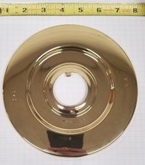 MOEN MOENTROL TUB AND SHOWER FAUCET ESCUTCHEON, POLISHED BRASS - DISCONTINUED