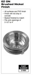 PASCO, 21905, EZ ON BRASS BASKET STRAINER  