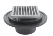 PASCO, 60981SQ, 4-3/16” THREADED BRASS PLATED SQUARE DRAIN STRAINER ONLY, CHROME