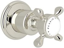 ROHL, U.3241X-PN/TO, EDWARDIAN CROSS-HANDLE TRIM FOR VOLUME CONTROLS AND DIVERTERS, POLISHED NICKEL