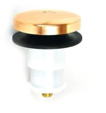 WATCO, 38412-PB, FOOT ACTUATED STOPPER 3/8" PIN, POLISHED BRASS