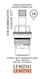 WALTER, LF462542, HARRINGTON BRASS 16 BROACH CERAMIC CARTRIDGE, COLD