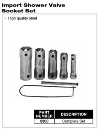 PASCO, 5300, TUB AND SHOWER VALVE WRENCHES 