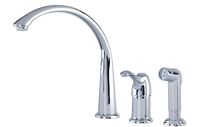 GERBER, G0040103, ALLERTON SINGLE HANDLE HI-ARC KITCHEN FAUCET WITH SIDESPRAY, CHROME